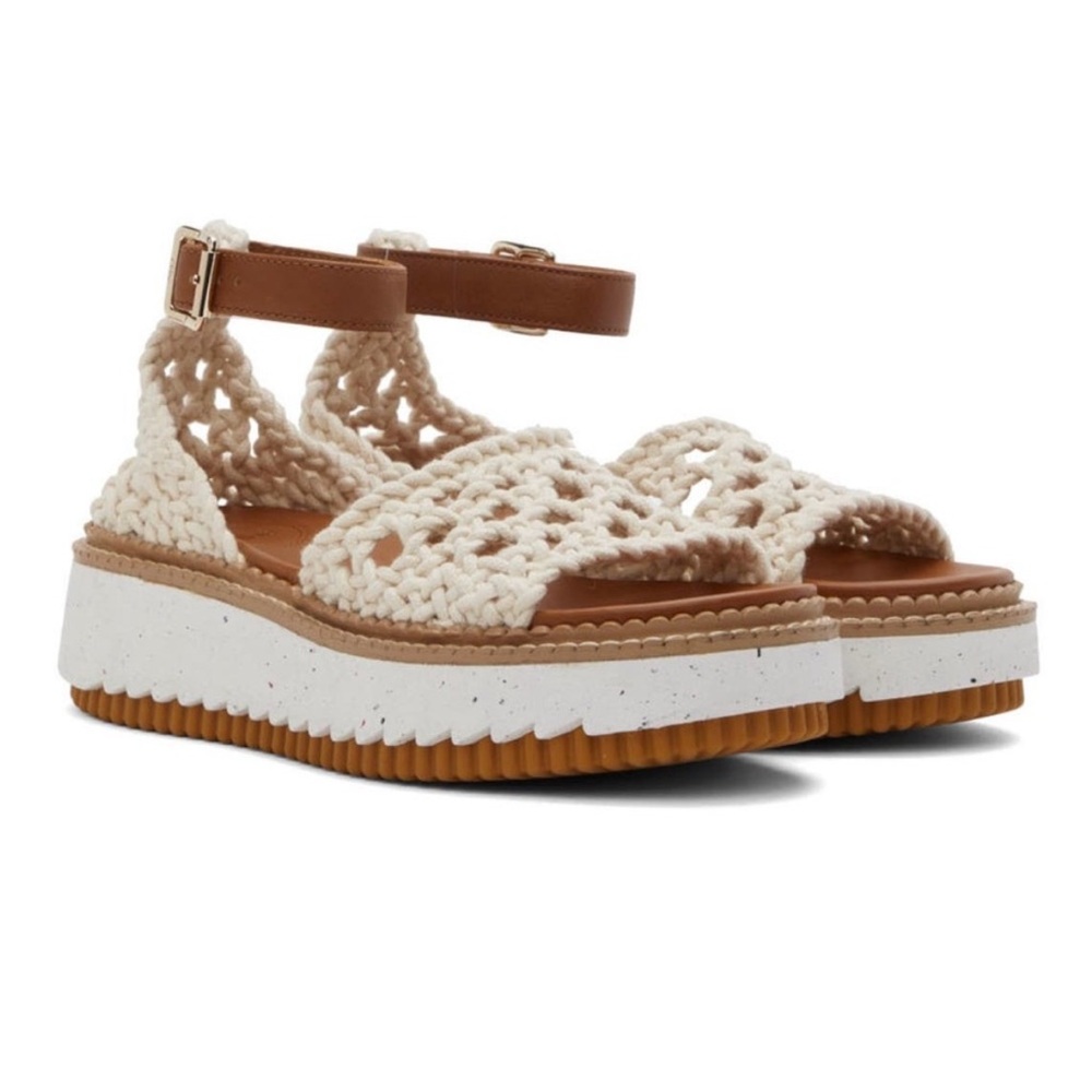 Chloe White Lucia Sandals